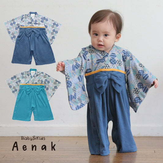 日本直送｜Aenak圓形花紋和服連體褲