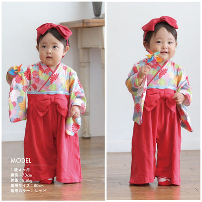 日本直送｜Aenak 菊紋和服連體褲