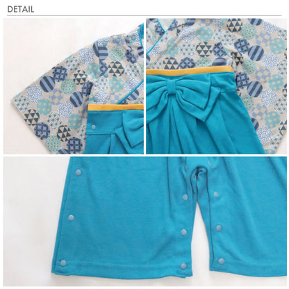 日本直送｜Aenak 圓形花紋和服連體褲